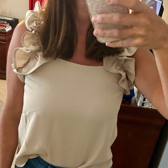 08  Romantic Ruffle Sleeve Tank Top - Picture 3 of 6